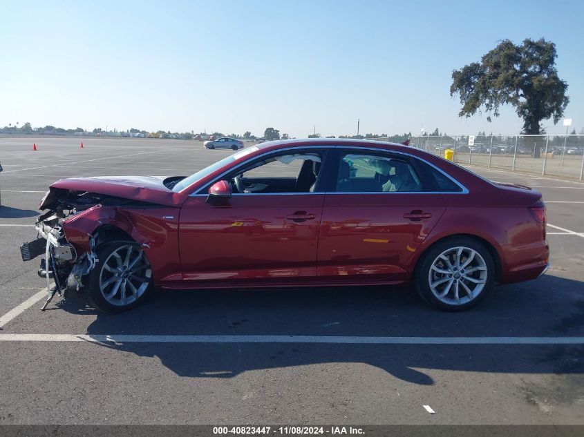 2019 Audi A4 45 Premium VIN: WAUENAF49KA050526 Lot: 40823447