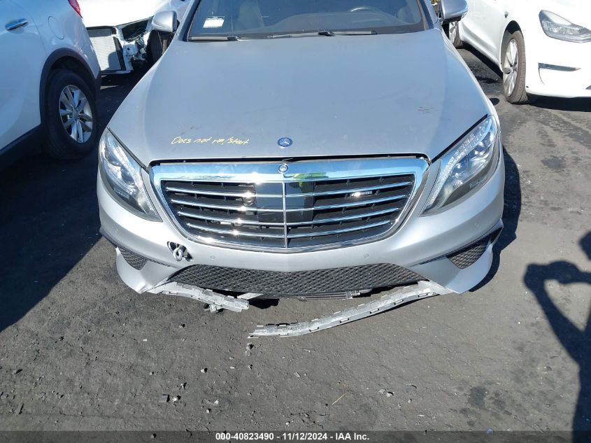 2015 Mercedes-Benz S 63 Amg VIN: WDDUG7JB9FA145777 Lot: 40823490