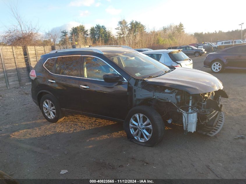 2016 Nissan Rogue Sv VIN: KNMAT2MV9GP696145 Lot: 40823565