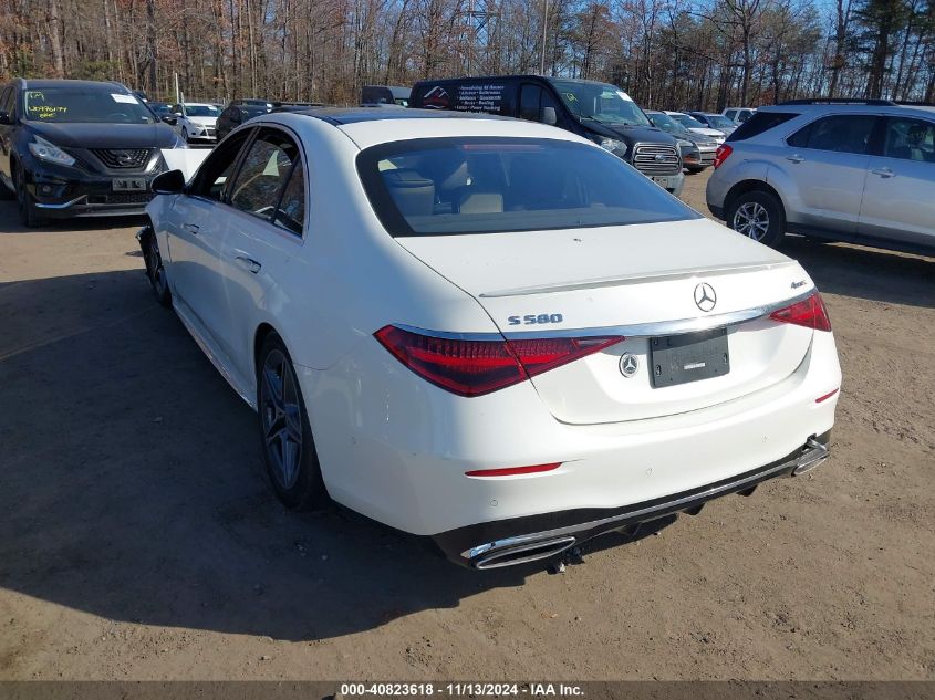 2021 Mercedes-Benz S 580 4Matic VIN: W1K6G7GB3MA041279 Lot: 40823618