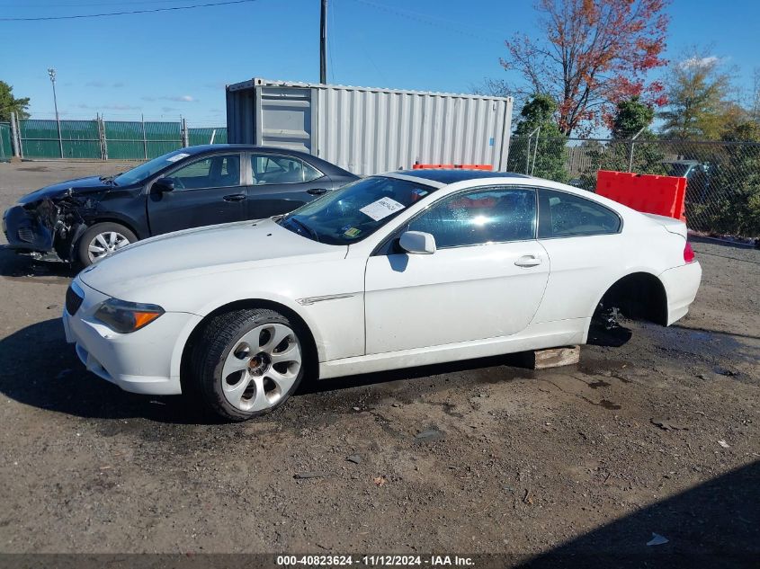 2007 BMW 650I VIN: WBAEH13507CR53289 Lot: 40823624