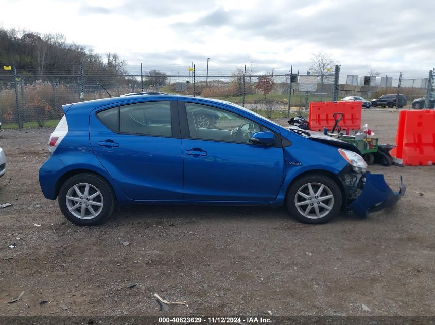 2014 Toyota Prius C Three VIN: JTDKDTB30E1064787 Lot: 40823629