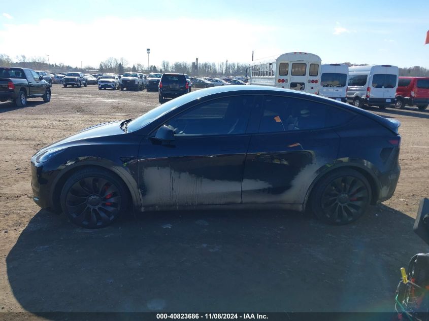 2023 Tesla Model Y Performance Dual Motor All-Wheel Drive VIN: 7SAYGDEF4PF962268 Lot: 40823686