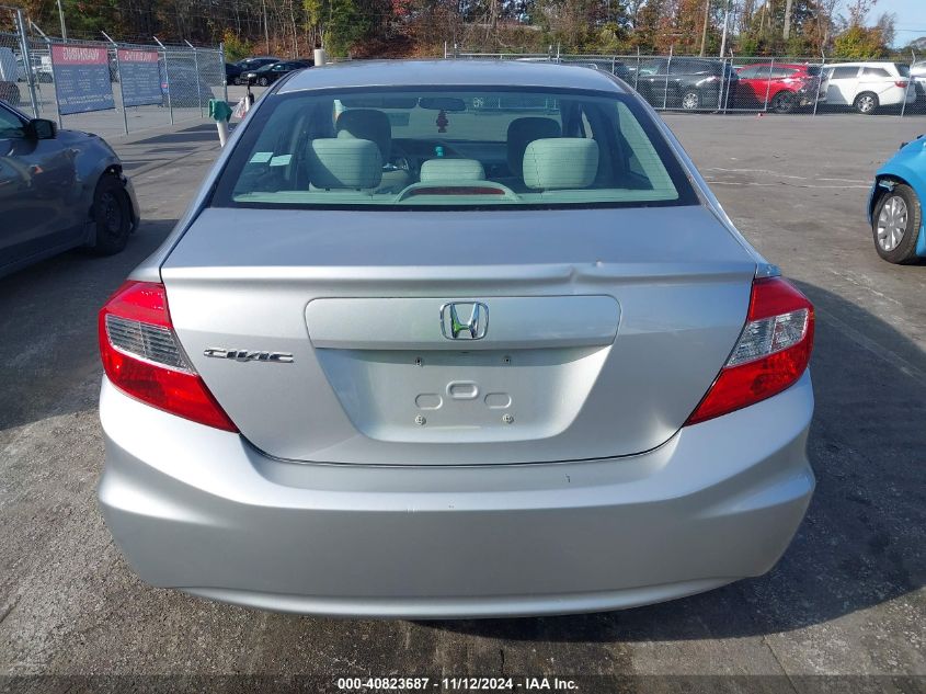 2012 Honda Civic Lx VIN: 19XFB2F54CE043447 Lot: 40823687