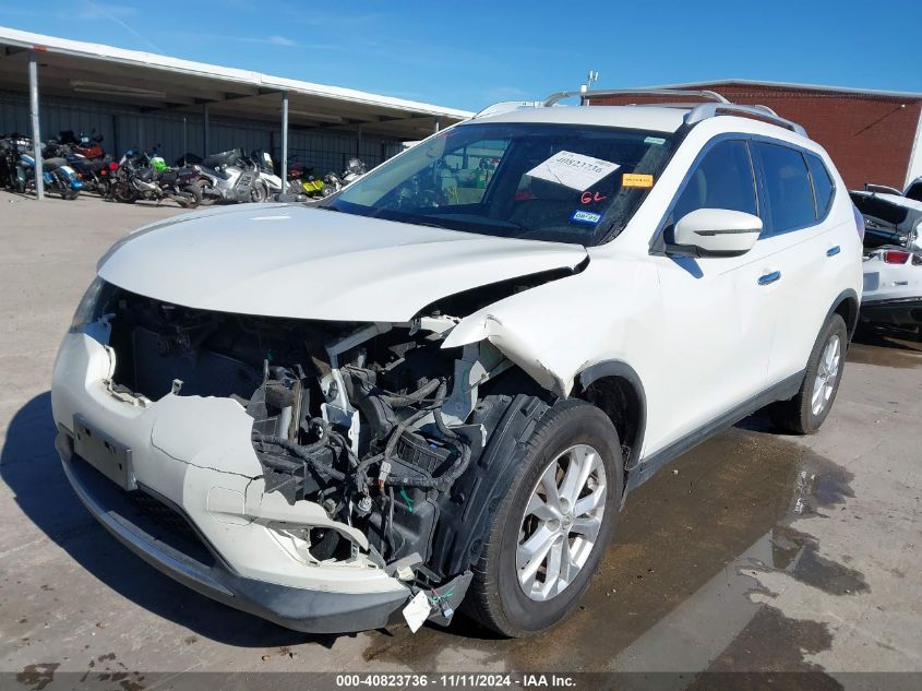 2016 Nissan Rogue S/Sl/Sv VIN: KNMAT2MV6GP665225 Lot: 40823736