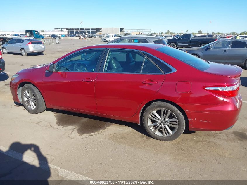 2016 Toyota Camry Se VIN: 4T1BF1FK9GU601105 Lot: 40823753