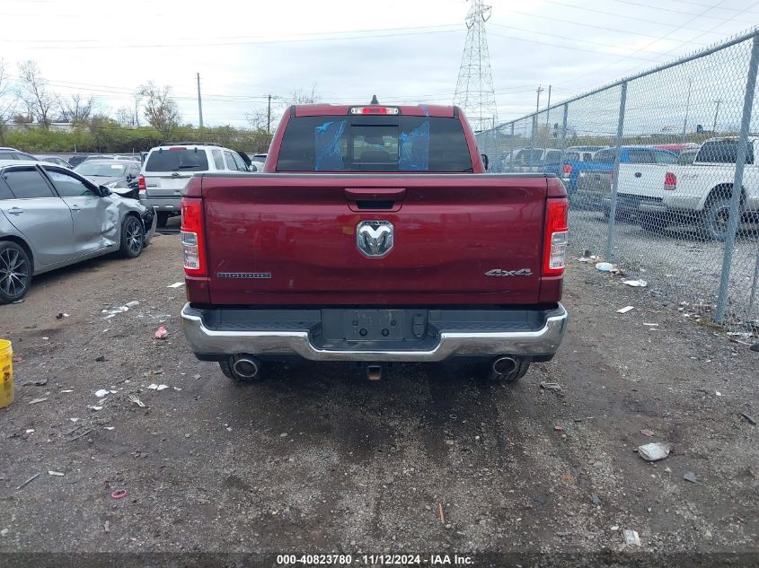 2021 Ram 1500 Big Horn 4X4 6'4 Box VIN: 1C6SRFBTXMN649667 Lot: 40823780