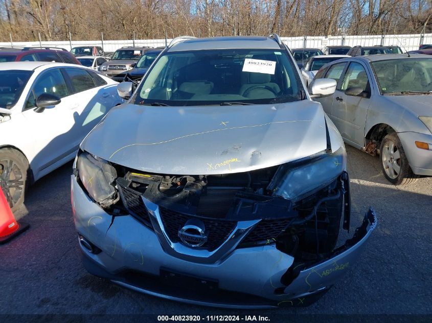 2016 Nissan Rogue S/Sl/Sv VIN: 5N1AT2MM8GC730313 Lot: 40823920