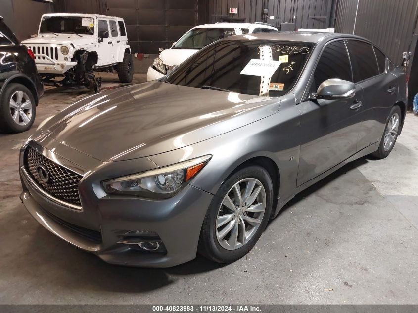 VIN JN1BV7AP6EM687051 2014 Infiniti Q50, Premium no.2