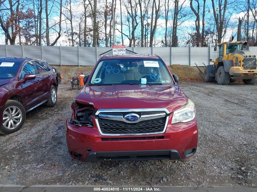 2014 Subaru Forester 2.5I VIN: JF2SJAACXEH508202 Lot: 40824010