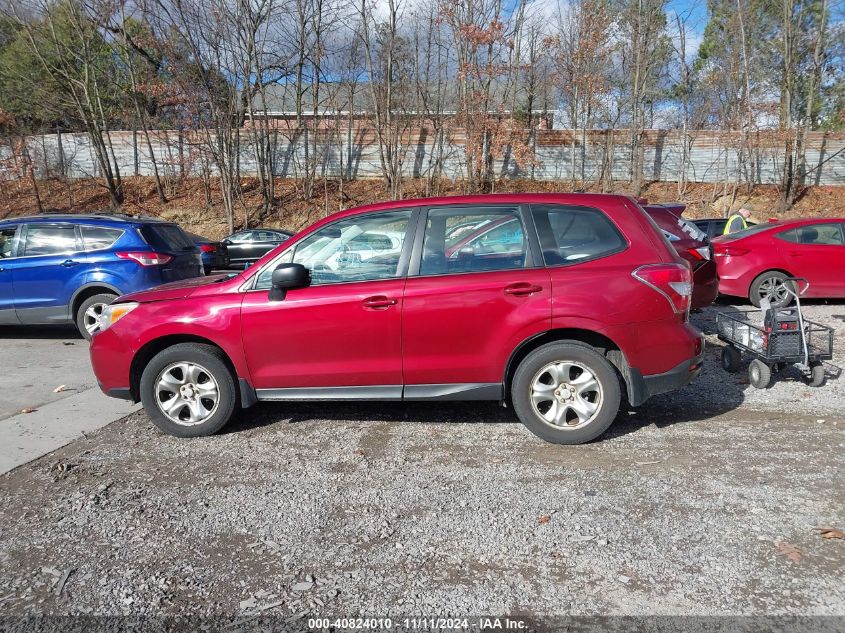 2014 Subaru Forester 2.5I VIN: JF2SJAACXEH508202 Lot: 40824010