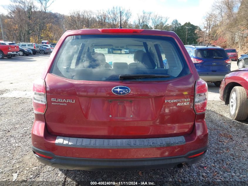 2014 Subaru Forester 2.5I VIN: JF2SJAACXEH508202 Lot: 40824010