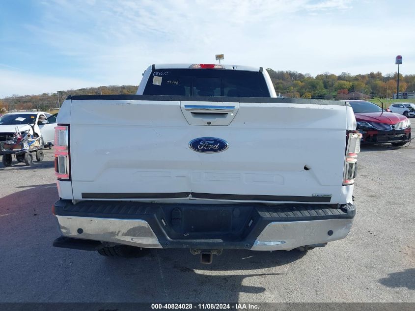 2019 Ford F-150 Lariat VIN: 1FTFW1E42KKD51672 Lot: 40824028