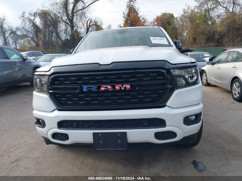 2022 Ram 1500 Big Horn 4X4 6'4 Box VIN: 1C6SRFBT7NN375197 Lot: 40824095