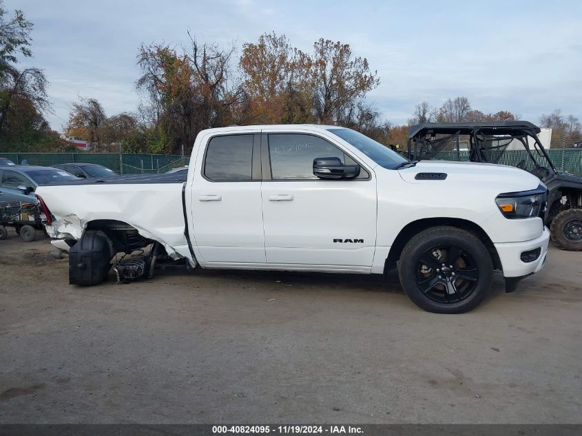 2022 Ram 1500 Big Horn 4X4 6'4 Box VIN: 1C6SRFBT7NN375197 Lot: 40824095