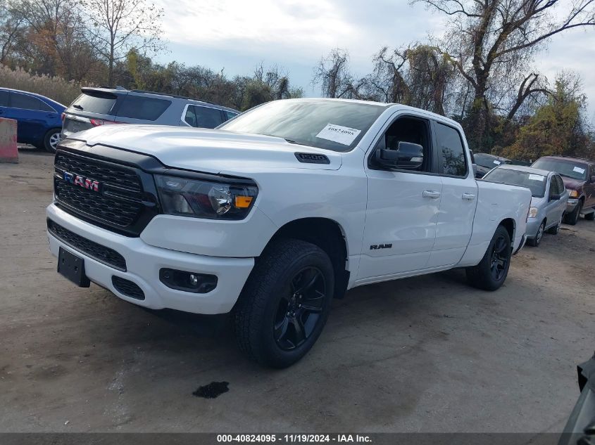 2022 Ram 1500 Big Horn 4X4 6'4 Box VIN: 1C6SRFBT7NN375197 Lot: 40824095