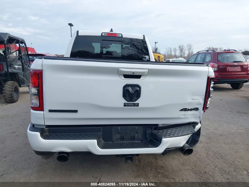 2022 Ram 1500 Big Horn 4X4 6'4 Box VIN: 1C6SRFBT7NN375197 Lot: 40824095