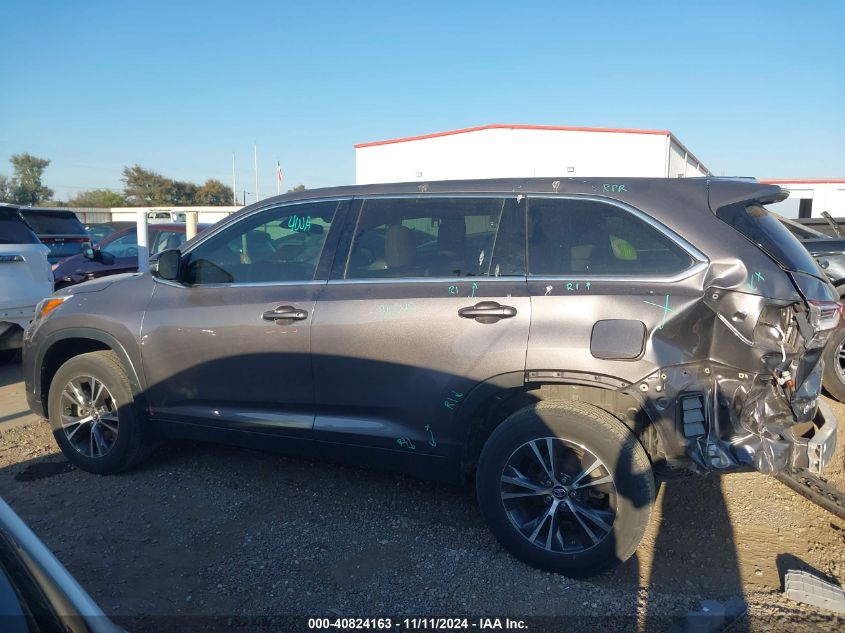 2019 Toyota Highlander Le VIN: 5TDZARFH0KS059636 Lot: 40824163