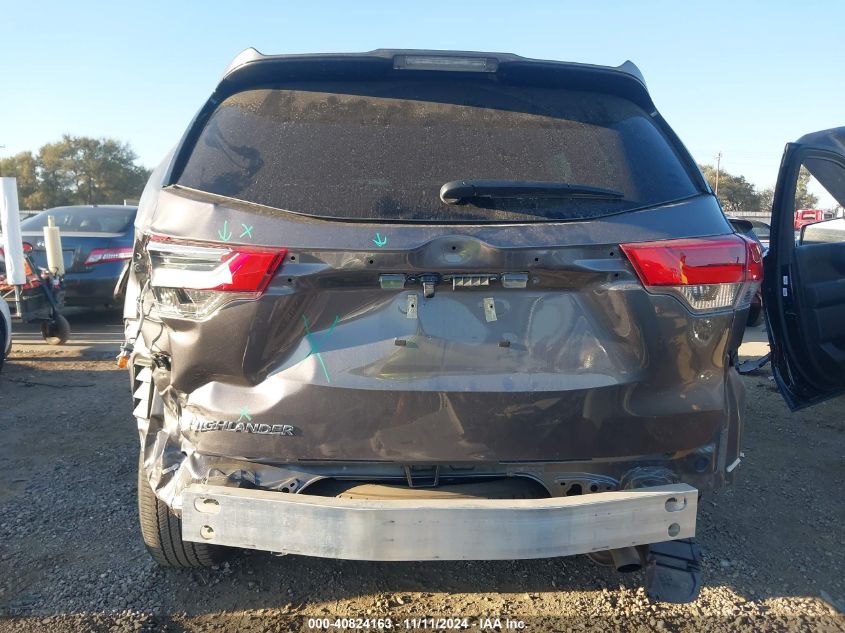 VIN 5TDZARFH0KS059636 2019 Toyota Highlander, LE no.6