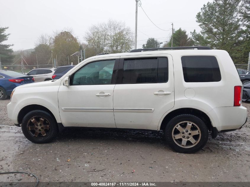 2011 Honda Pilot Touring VIN: 5FNYF3H91BB021014 Lot: 40824167