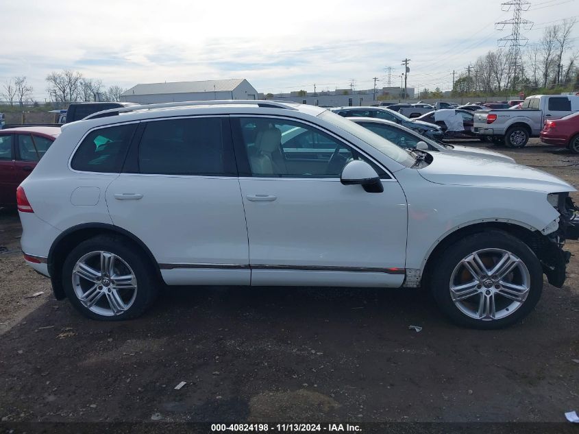 2016 Volkswagen Touareg Vr6 Executive VIN: WVGEF9BP5GD012520 Lot: 40824198