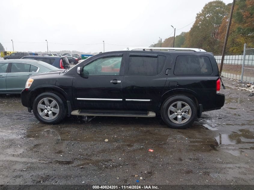 2012 Nissan Armada Platinum VIN: 5N1BA0NF6CN618610 Lot: 40824201