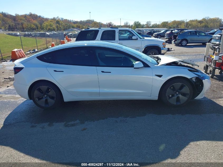 2021 Tesla Model 3 Standard Range Plus Rear-Wheel Drive VIN: 5YJ3E1EA6MF978497 Lot: 40824297