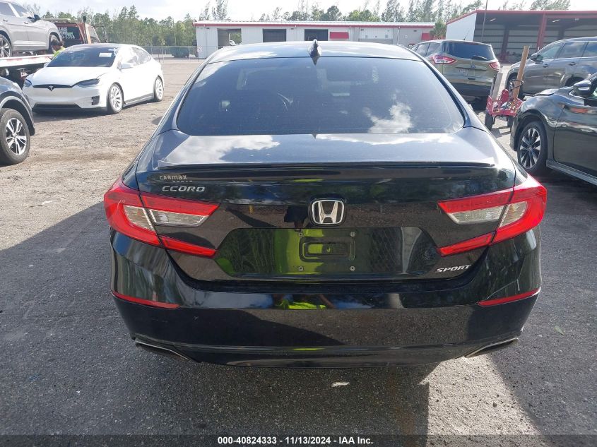 2022 Honda Accord Sport VIN: 1HGCV1F34NA108596 Lot: 40824333