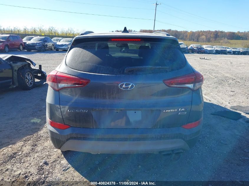 2018 Hyundai Tucson Limited VIN: KM8J3CA20JU680873 Lot: 40824378