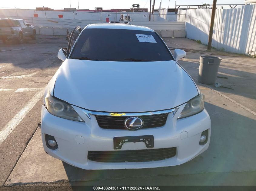 2012 Lexus Ct 200H Premium VIN: JTHKD5BH3C2103174 Lot: 40824381