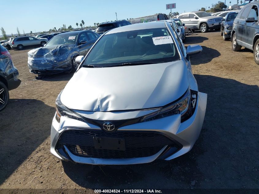 2019 Toyota Corolla Se VIN: JTNK4RBE0K3003312 Lot: 40824524