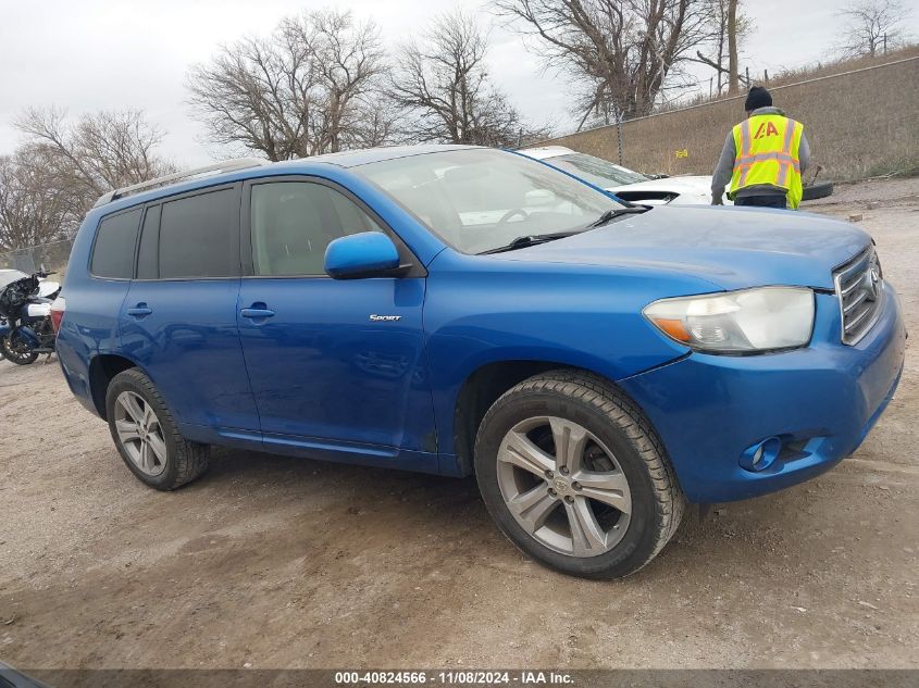 2008 Toyota Highlander Sport VIN: JTEES43A882014316 Lot: 40824566