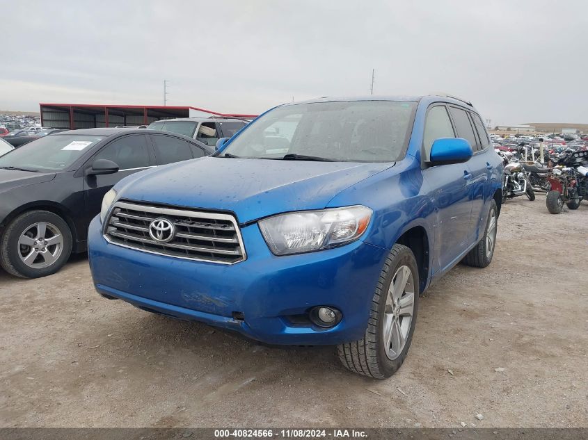 2008 Toyota Highlander Sport VIN: JTEES43A882014316 Lot: 40824566