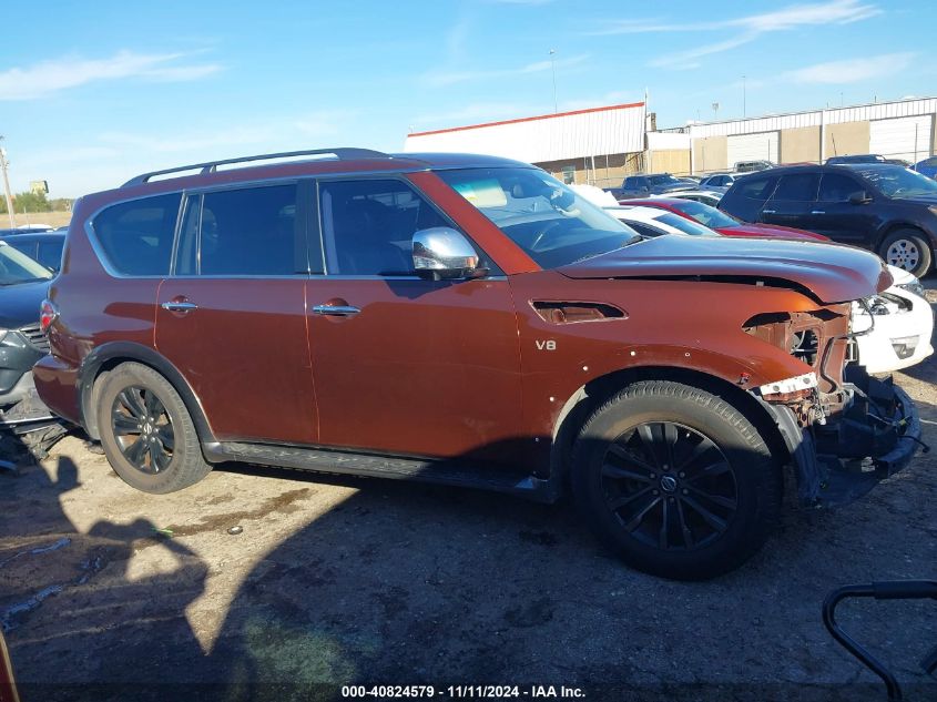 2017 Nissan Armada Platinum VIN: JN8AY2NE8H9702396 Lot: 40824579