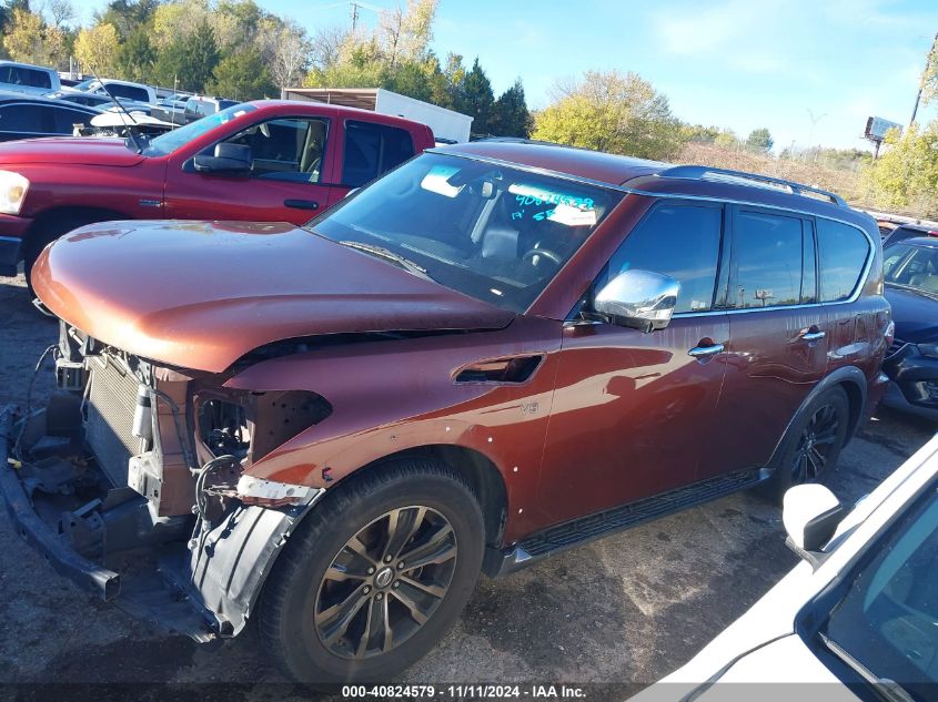 2017 Nissan Armada Platinum VIN: JN8AY2NE8H9702396 Lot: 40824579