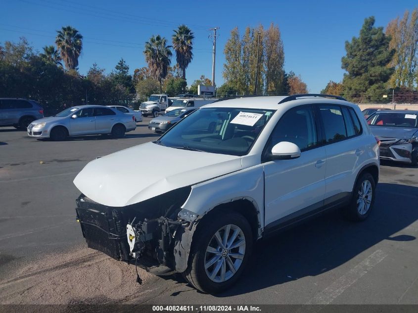 2017 Volkswagen Tiguan 2.0T/2.0T S VIN: WVGBV7AXXHK045697 Lot: 40824611