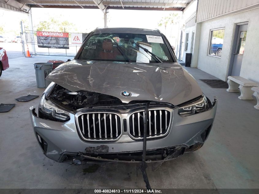 2023 BMW X3 xDrive30I VIN: 5UX53DP04P9N70744 Lot: 40824613