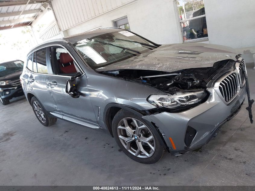 2023 BMW X3 xDrive30I VIN: 5UX53DP04P9N70744 Lot: 40824613