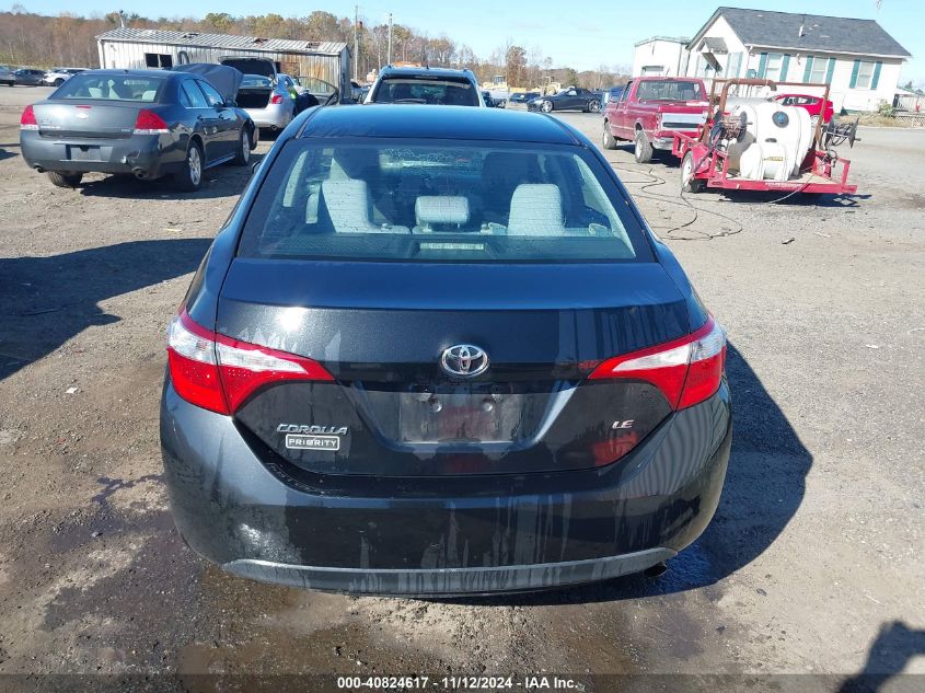 2016 Toyota Corolla Le VIN: 2T1BURHE3GC644092 Lot: 40824617