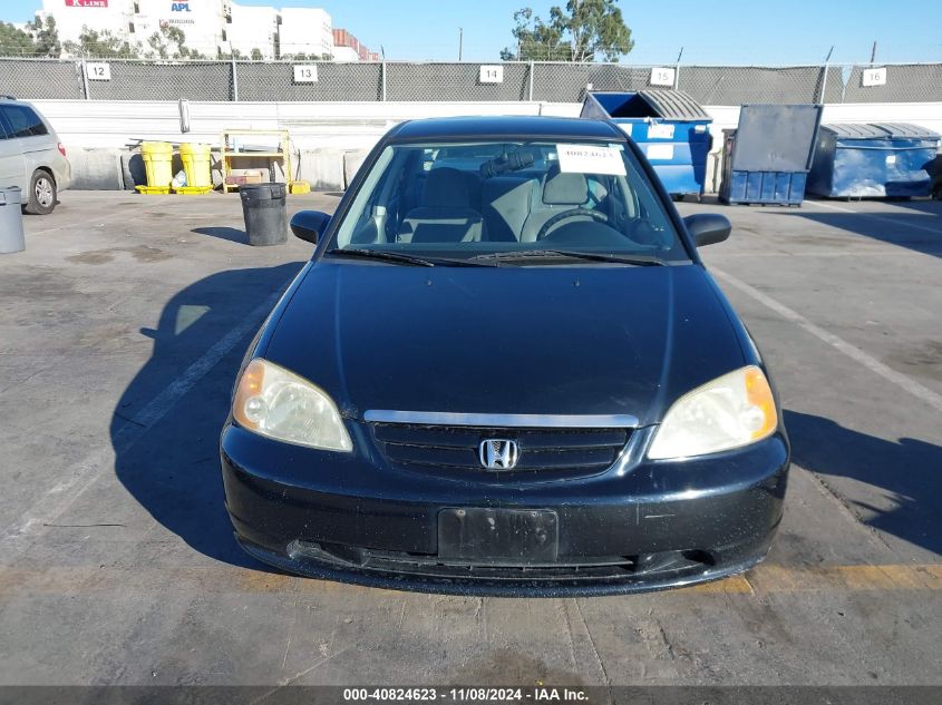 2002 Honda Civic Lx VIN: 1HGES16512L037022 Lot: 40824623