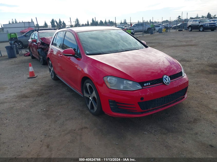 2015 VOLKSWAGEN GOLF GTI VIN: 3VW4T7AU0FM008444