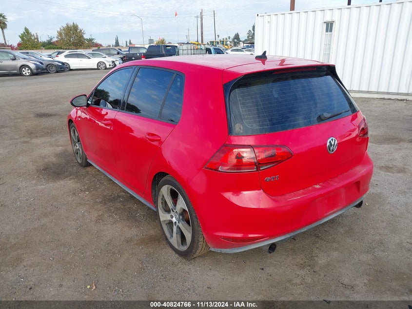 2015 VOLKSWAGEN GOLF GTI VIN: 3VW4T7AU0FM008444