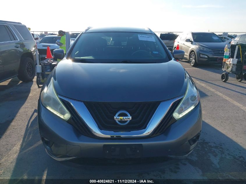 2016 Nissan Murano Sl VIN: 5N1AZ2MG2GN144977 Lot: 40824821