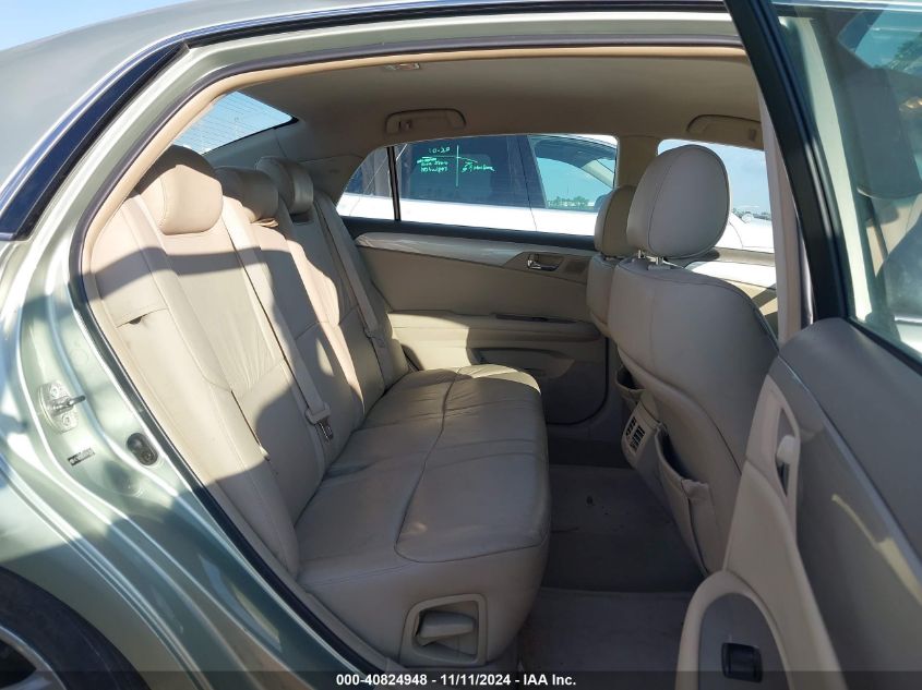 2006 TOYOTA AVALON VIN: 4T1BK36B36U143390