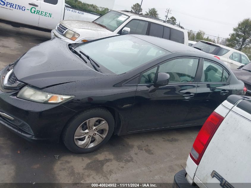 2013 Honda Civic Lx VIN: 2HGFB2F55DH301286 Lot: 40824952