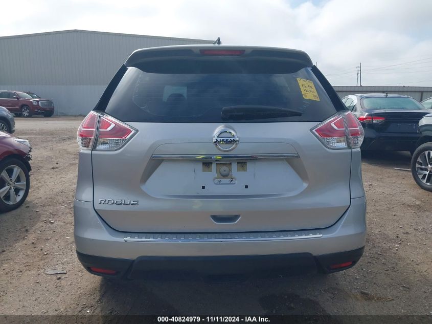 2016 Nissan Rogue S VIN: JN8AT2MT4GW006780 Lot: 40824979