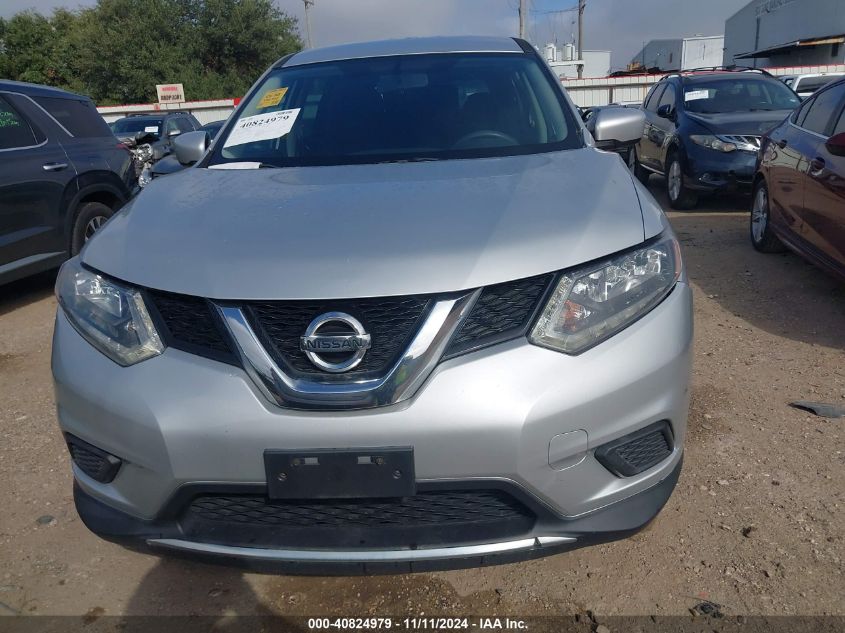 2016 Nissan Rogue S VIN: JN8AT2MT4GW006780 Lot: 40824979