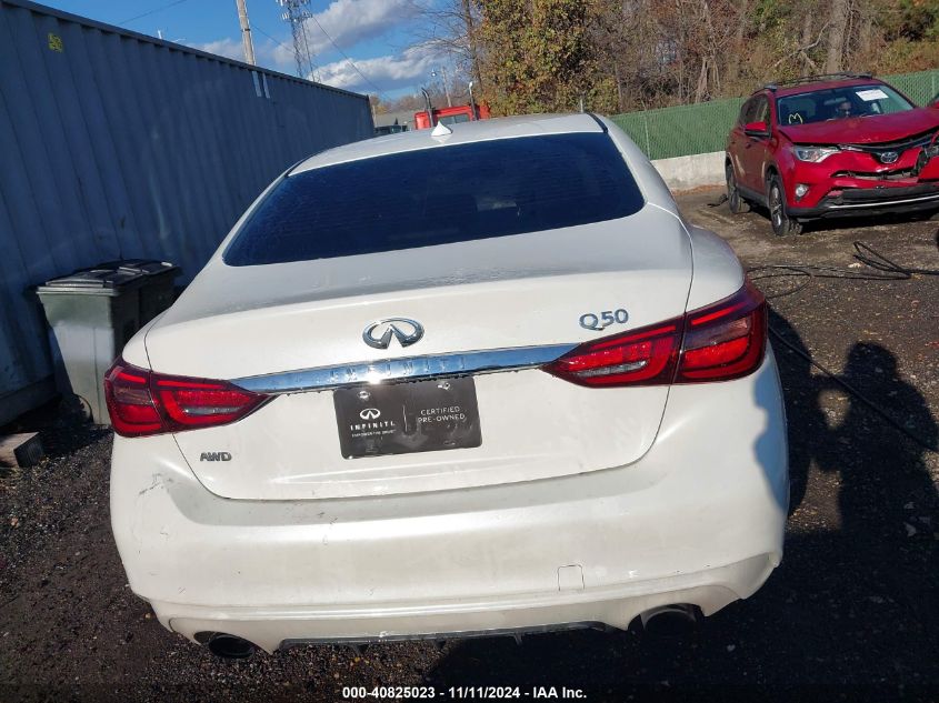 2018 Infiniti Q50 3.0T Luxe VIN: JN1EV7ARXJM442732 Lot: 40825023