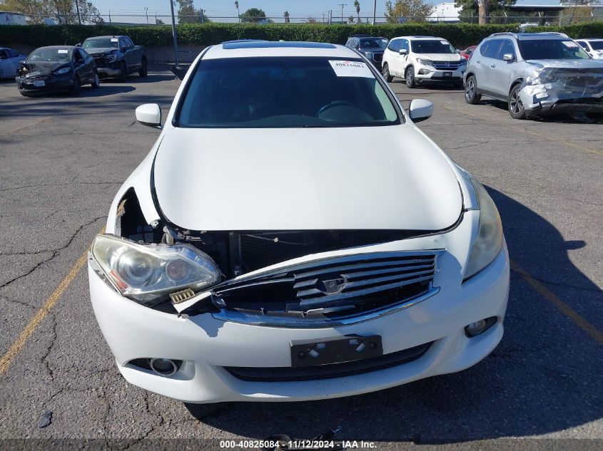 2012 Infiniti G25 Journey VIN: JN1DV6AP5CM700016 Lot: 40825084