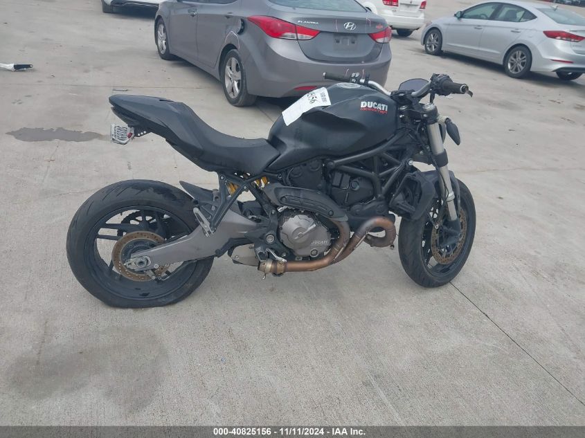 2018 Ducati Monster 821 VIN: ZDMMACLS3JB001389 Lot: 40825156